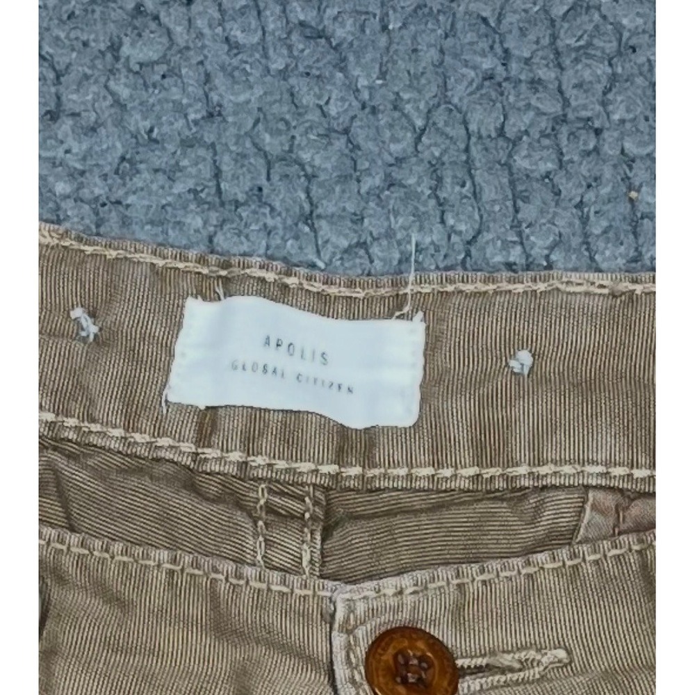 Apolis Global Citizen Pants Men 31 Straight Leg Cotton Canvas Tan Made in USA - Picture 7 of 14